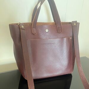 Portland Leather Mini Crossbody Tote
